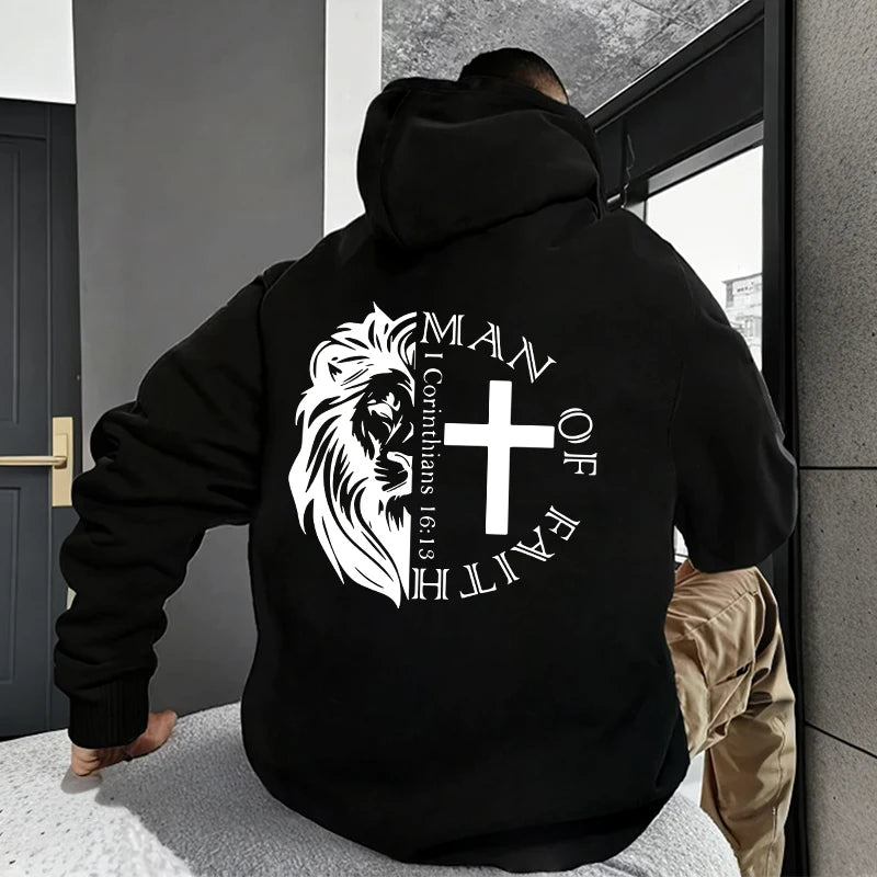 Bold Faith Lion Comfort Hooded Sweatshirt