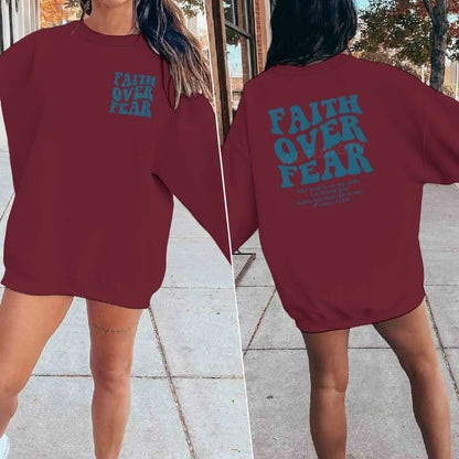 "Faith Over Fear" Retro Sweatshirt