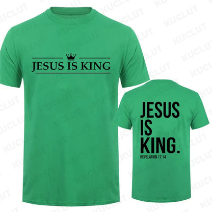 Jesus Is King Print Comfort T-Shirt