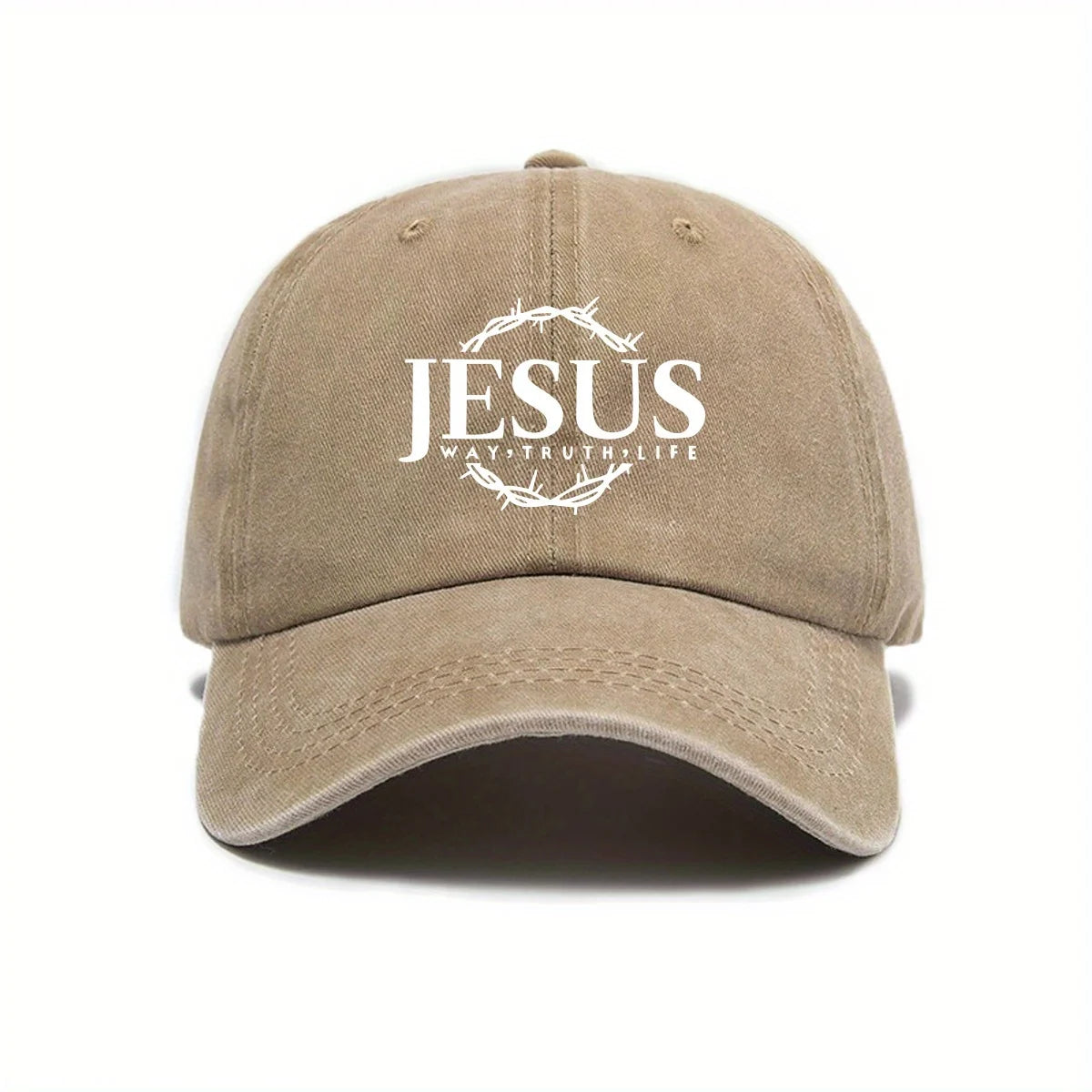 Adjustable Unisex Cap Jesus Thorn Wreath Design.