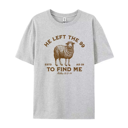 He Left the 99 Women's Vintage Christian Tee