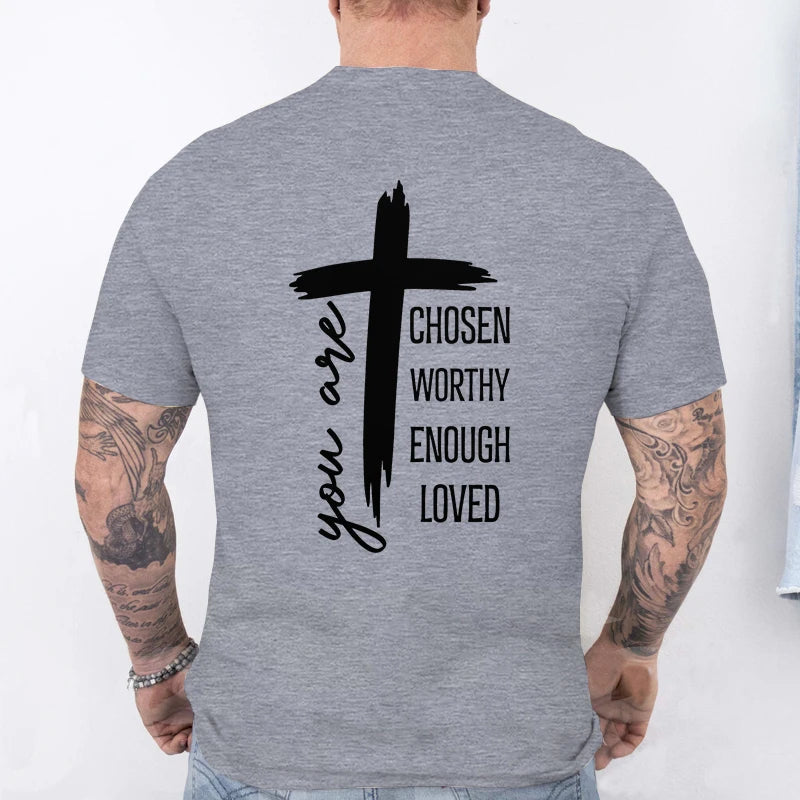 Chosen Worthy Cross Print Tee