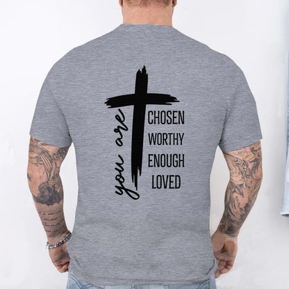 Chosen Worthy Cross Print Tee