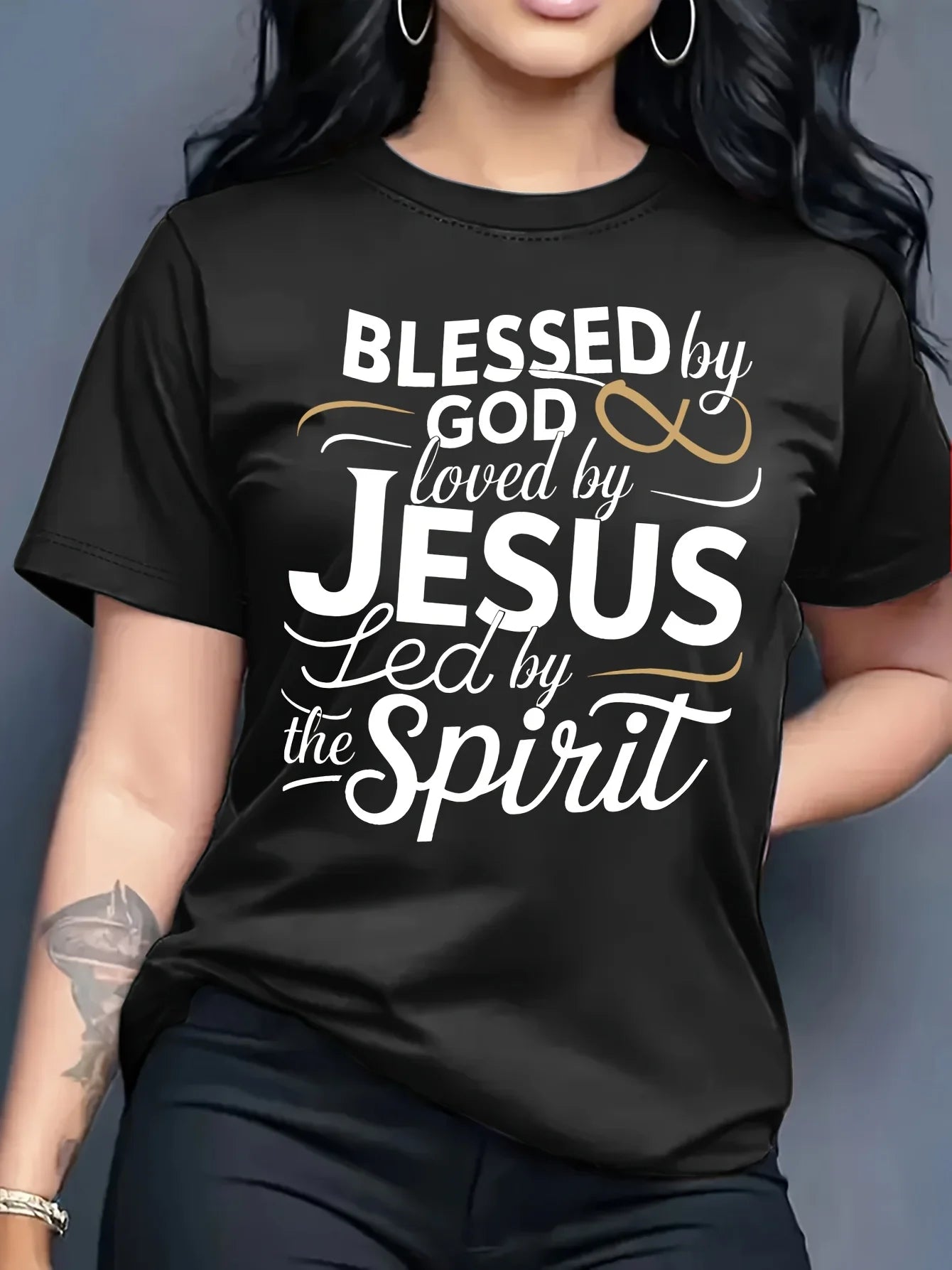 Blessed By God Loved By Jesus Tee