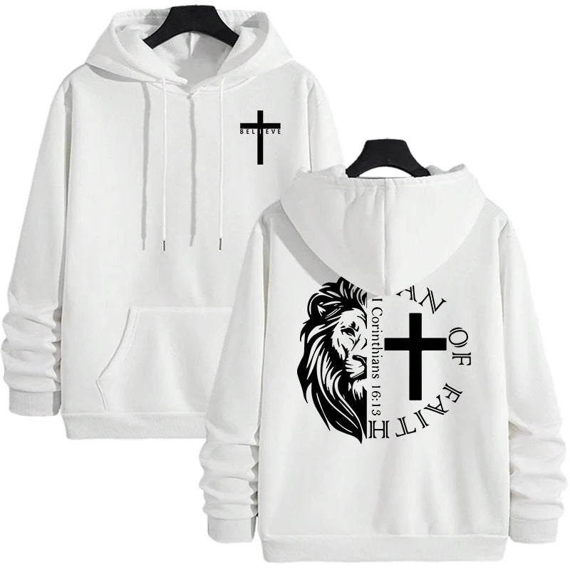 Bold Faith Lion Comfort Hooded Sweatshirt