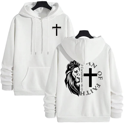 Bold Faith Lion Comfort Hooded Sweatshirt
