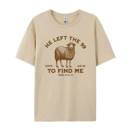 He Left the 99 Women's Vintage Christian Tee