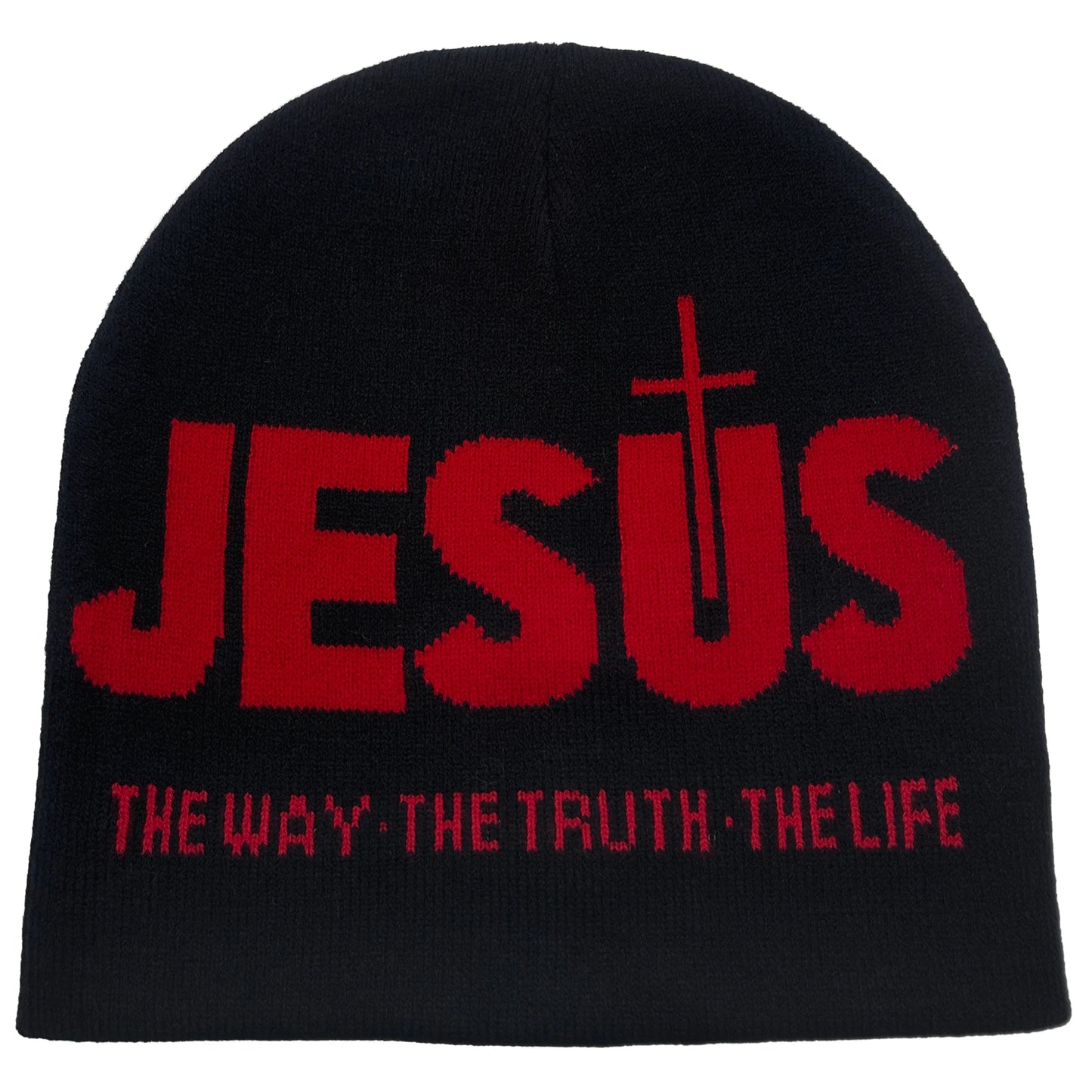 JESUS  Print Knit Unisex Beanie Hat