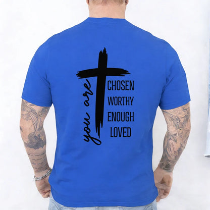 Chosen Worthy Cross Print Tee