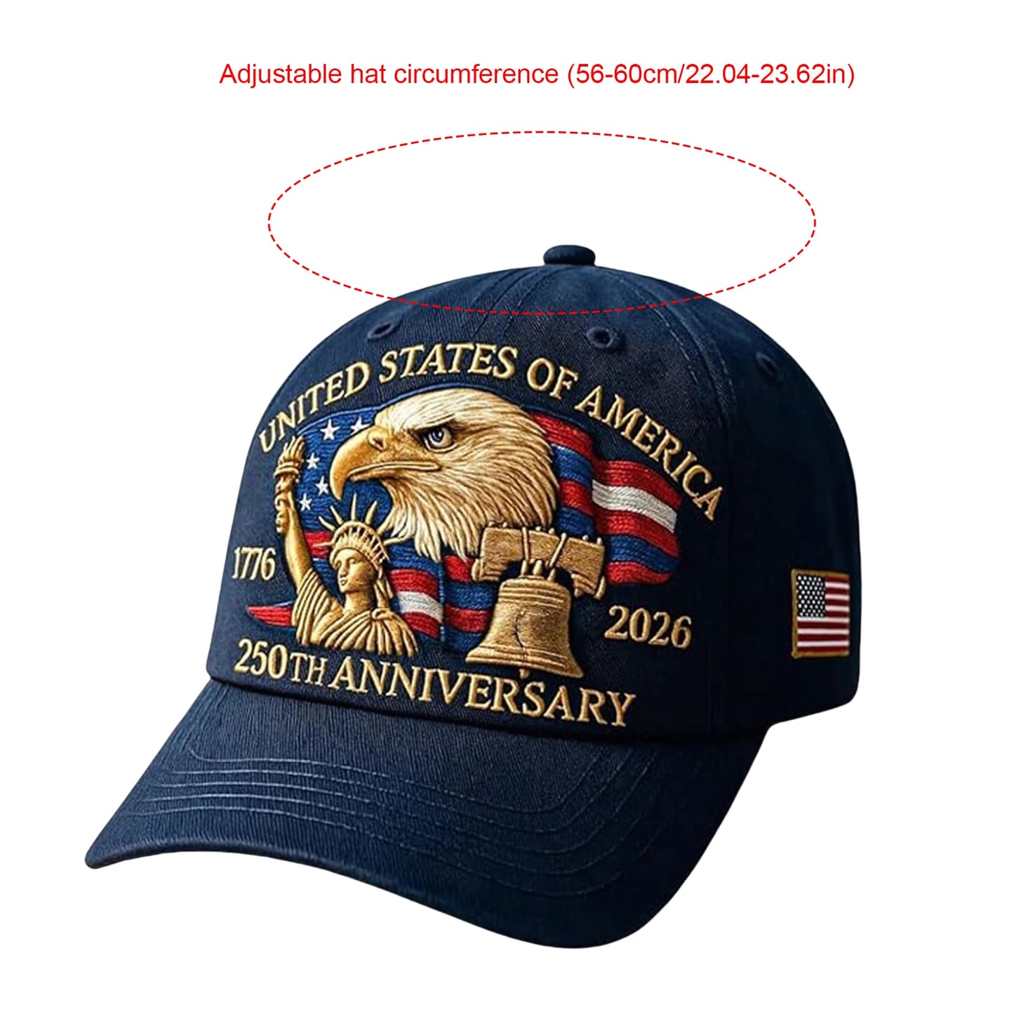 250th Anniversary USA Patriotic Unisex Cap