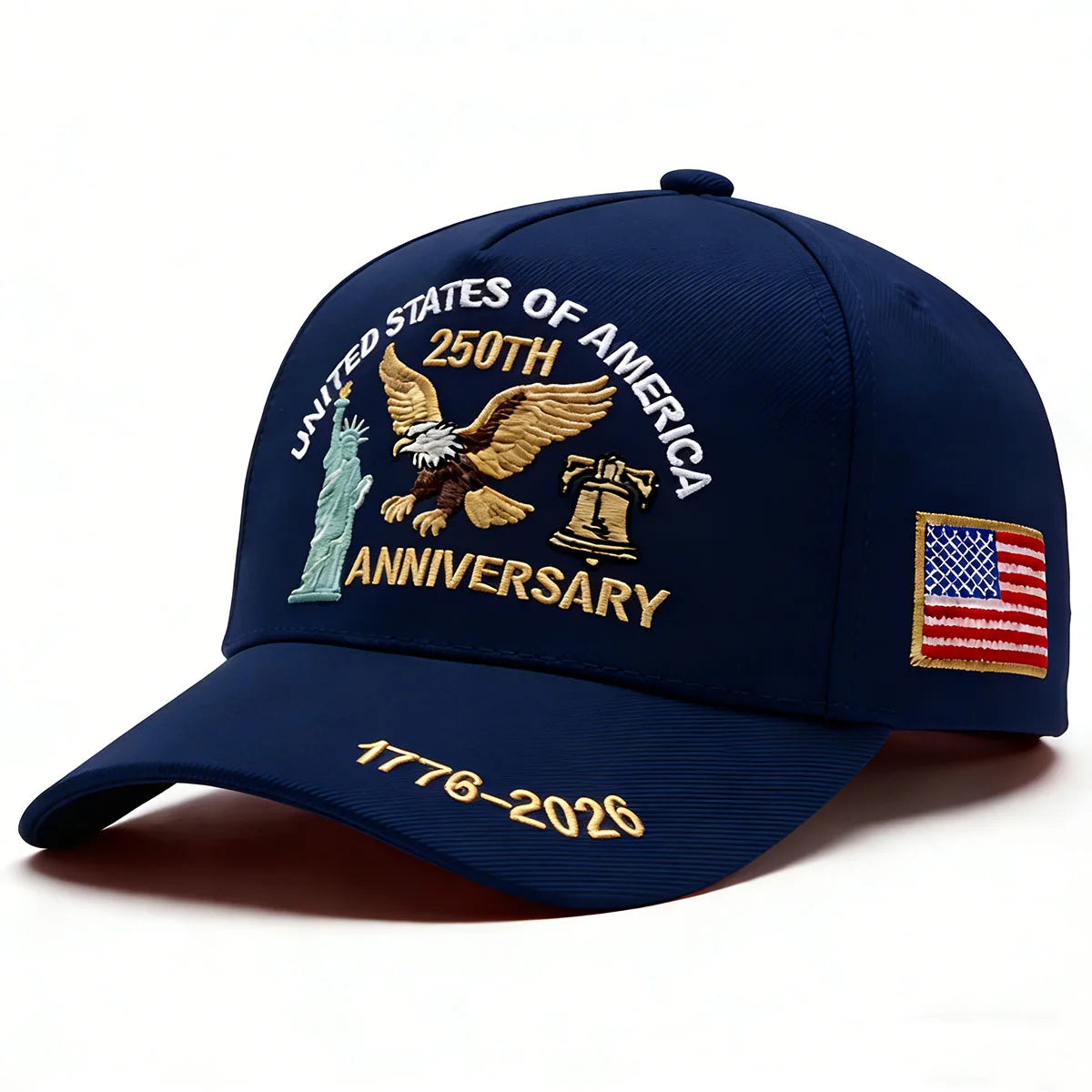 2026 USA 250th Anniversary Embroidered Unisex Cap