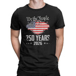 2026 Unixex America 250Th Anniversary Patriotic Cotton Tee