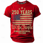 250th USA Anniversary Eagle Flag Men's Tee