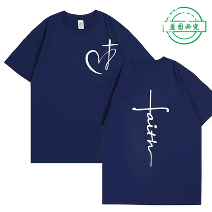 Men's Faith Cross Comfort Tee