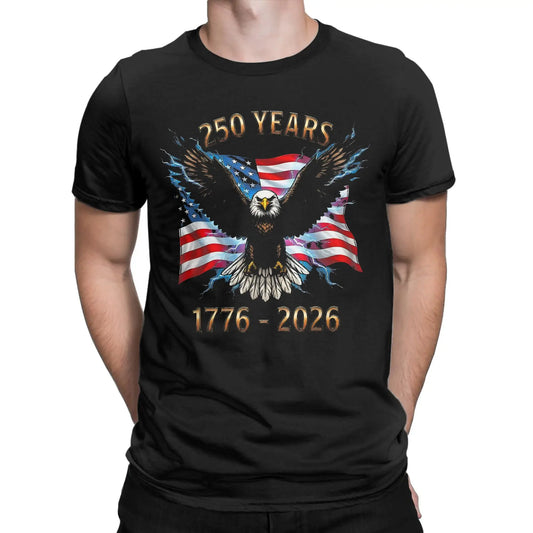 2026 Unixex America 250Th Anniversary Patriotic Cotton Tee