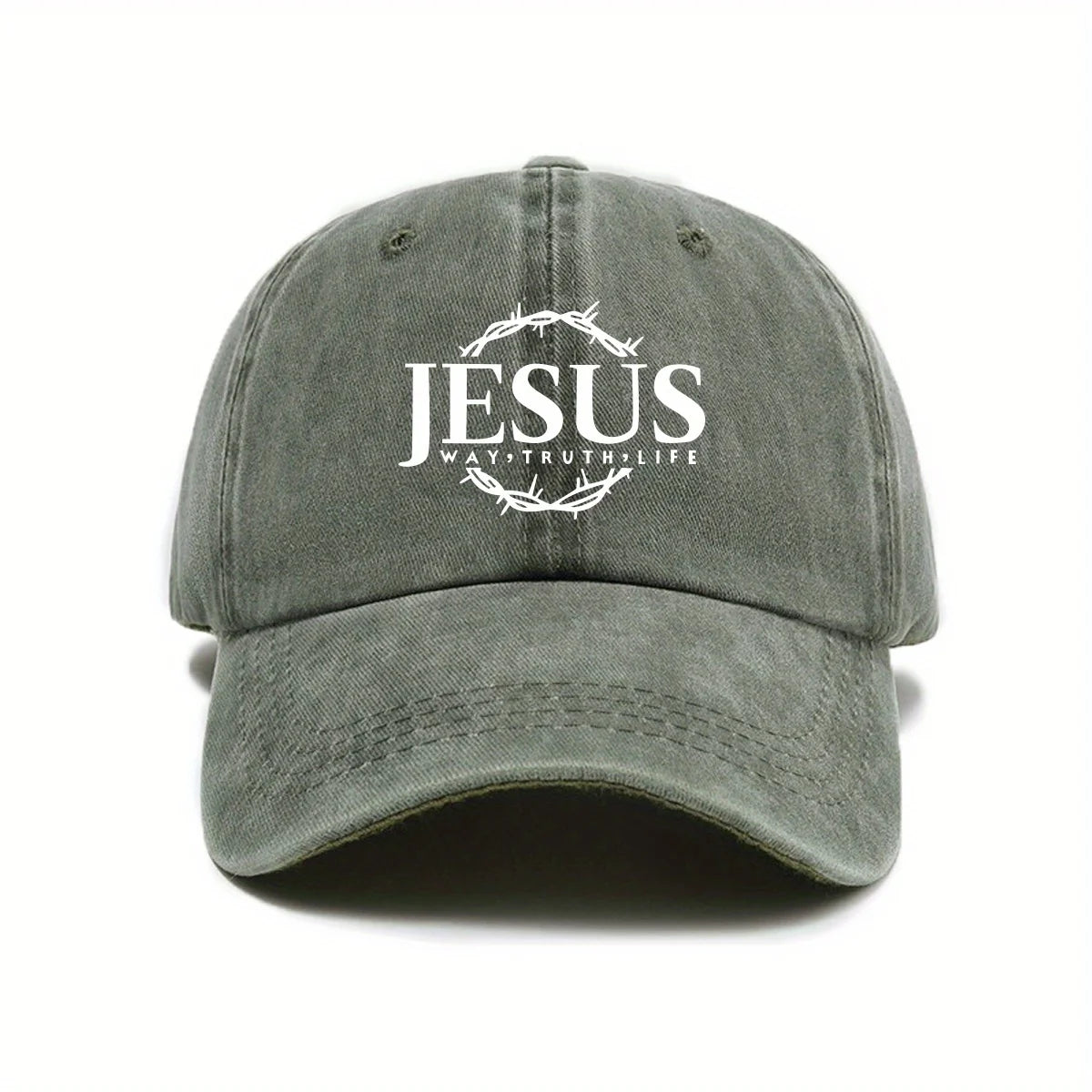 Adjustable Unisex Cap Jesus Thorn Wreath Design.