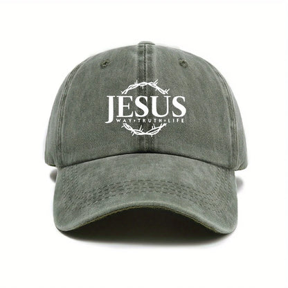 Adjustable Unisex Cap Jesus Thorn Wreath Design.