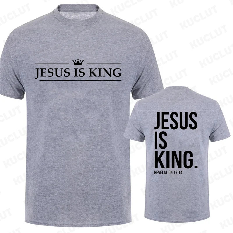 Jesus Is King Print Comfort T-Shirt