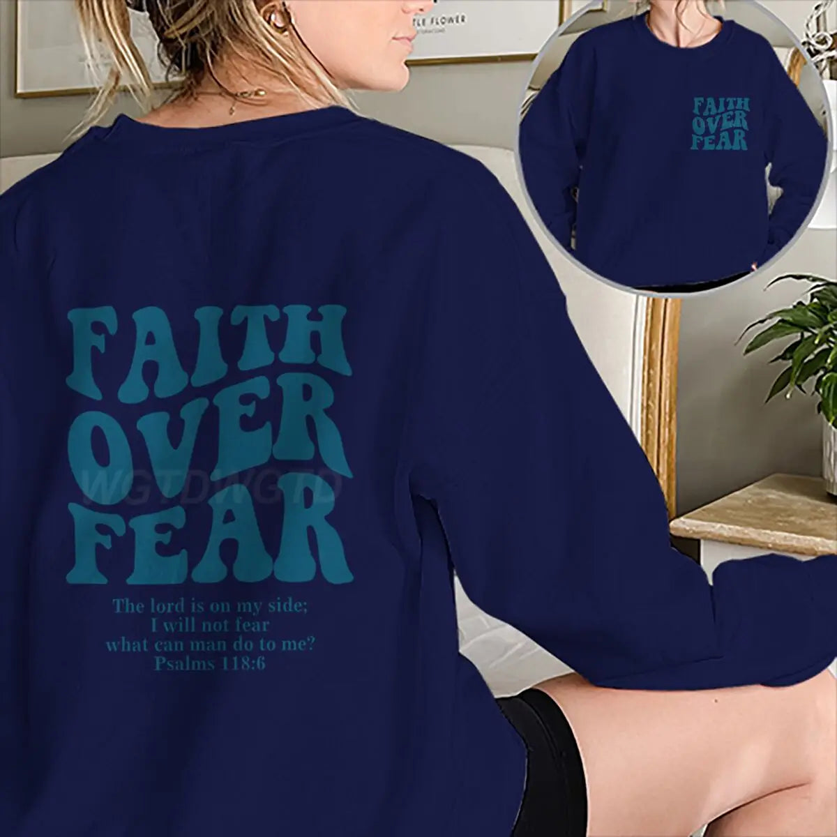 "Faith Over Fear" Retro Sweatshirt