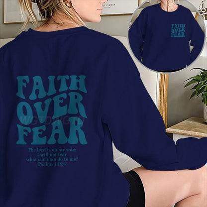 "Faith Over Fear" Retro Sweatshirt
