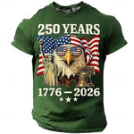 250th USA Anniversary Eagle Flag Men's Tee