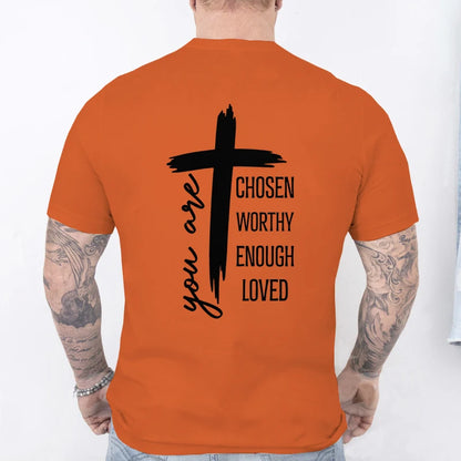Chosen Worthy Cross Print Tee