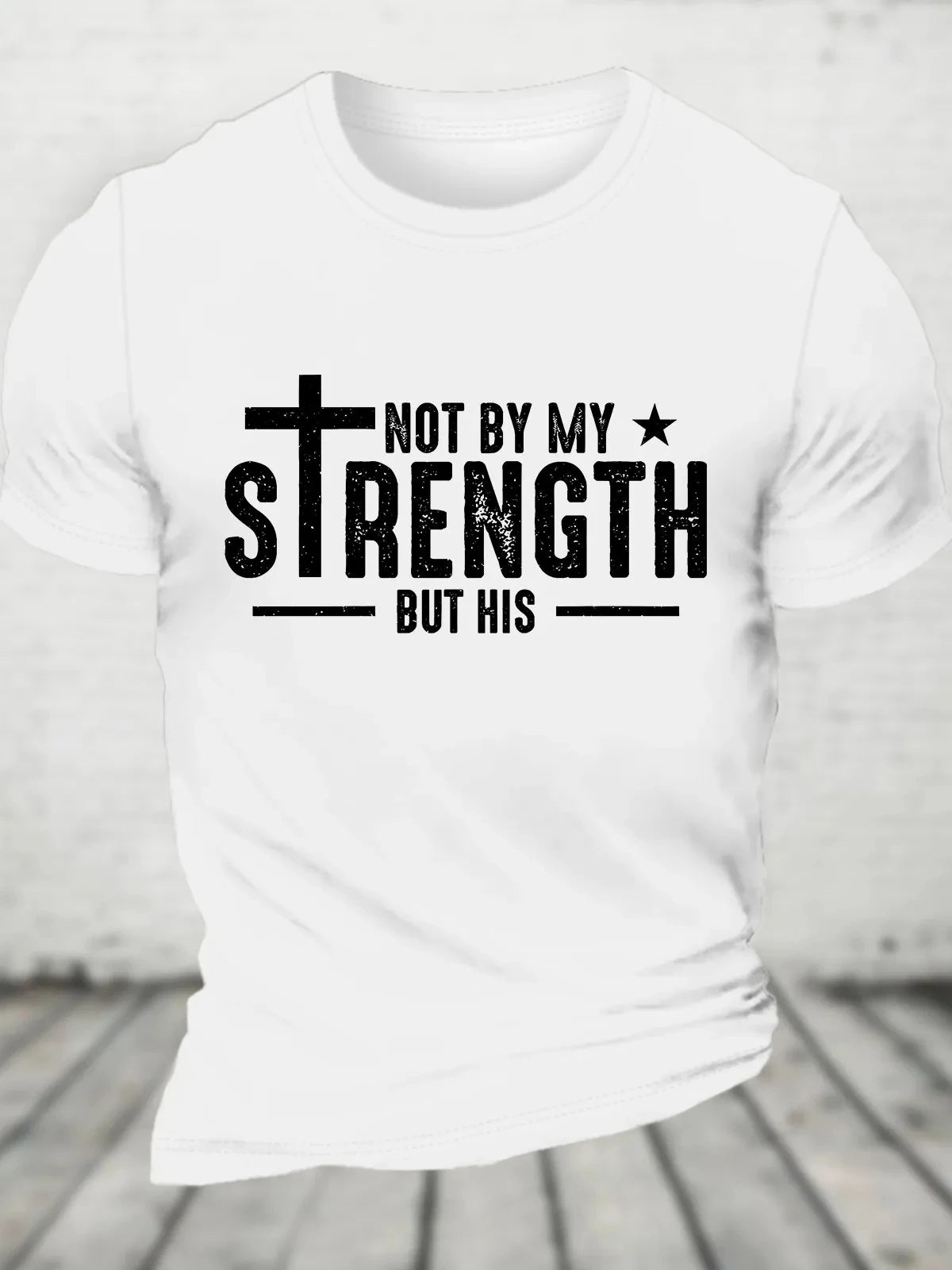 Faith Message Bible Verse Cotton T-shirt