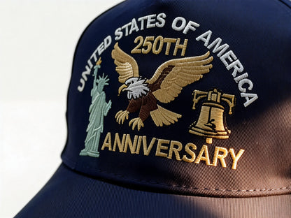 2026 USA 250th Anniversary Embroidered Unisex Cap