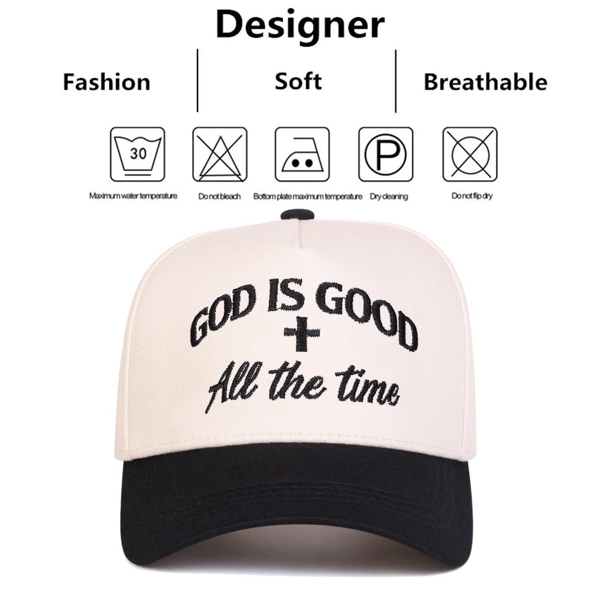 GOD IS GOOD Embroidery Unisex Cap