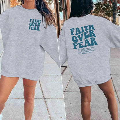 "Faith Over Fear" Retro Sweatshirt