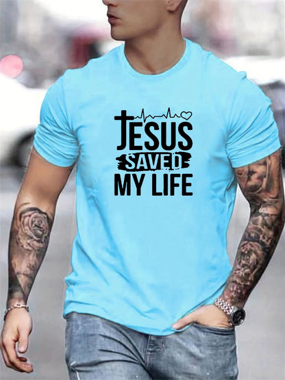 Men's Saved My Life Faith Tee