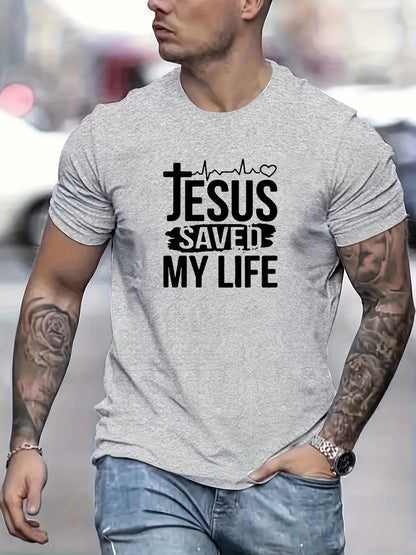Men's Saved My Life Faith Tee